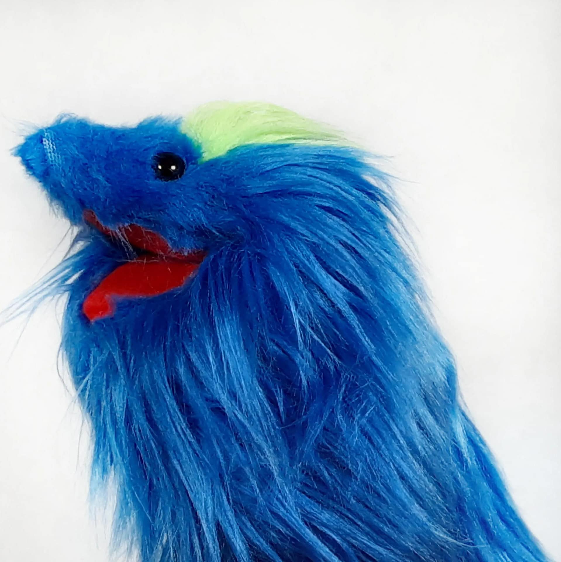 Blue Washable Children's Hand Puppet Blue hand puppet