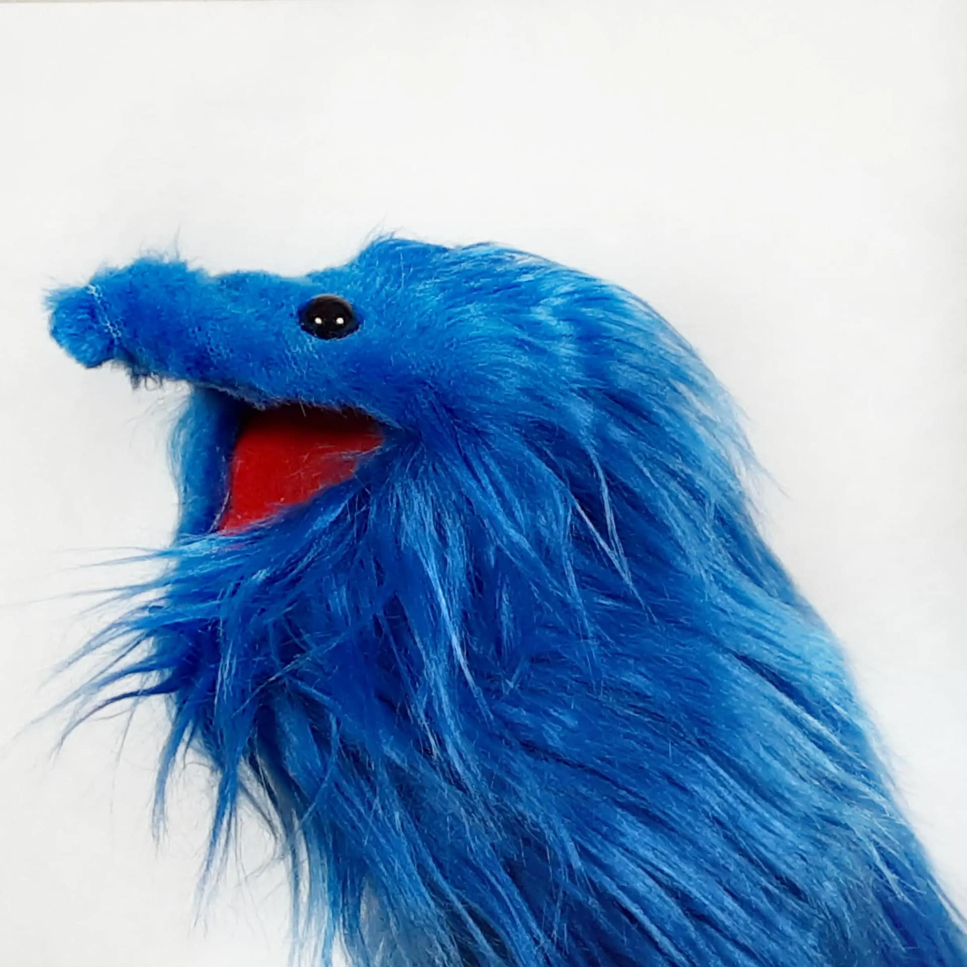 Plain Blue Washable Children's Hand Puppet Blue Hand Pppet