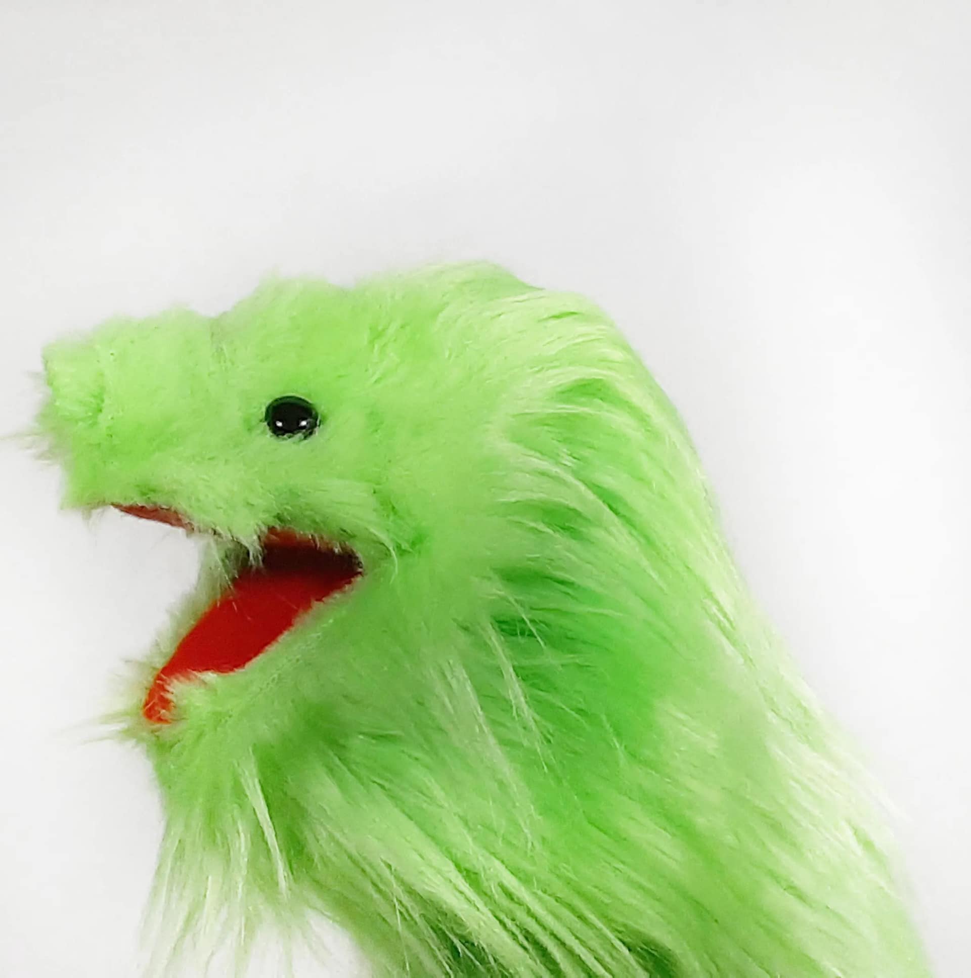 Plain Green Washable Children's Hand Puppet Green hand puppet
